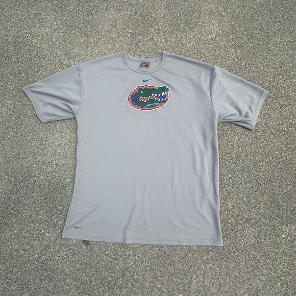 Nike Florida Gators T-Shirt Mens Large Regular Center Swoosh Activewear Sports - Picture 1 of 7